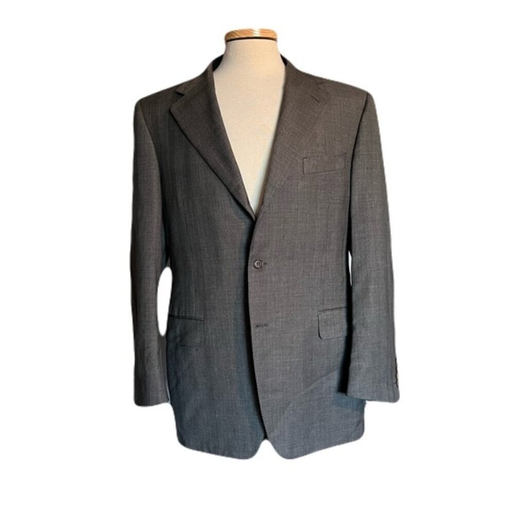 Canali 42R Gray Two Vent Three Button Sport Coat